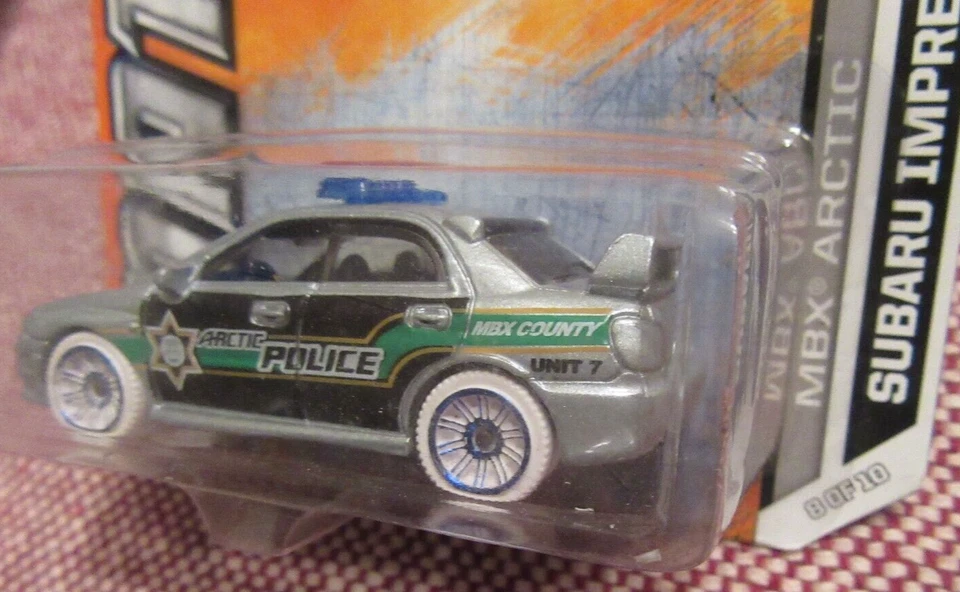 MATCHBOX 2012 MBX ARTIC SUBARU IMPREZA POLICE #78 SILVER - Image 4 of 4