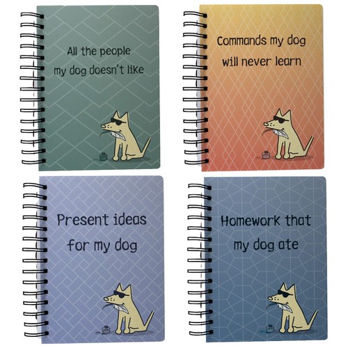 Teddy the Dog Notebook Limited Edition Journal Sketchbook Blank Book 4 Designs Y - Picture 4 of 20