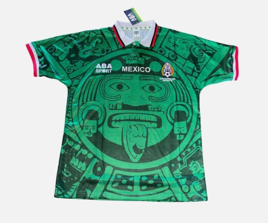 Viejo ABA Sport Mexico JERSEY Seleccion Mexicana 1998 reedicion