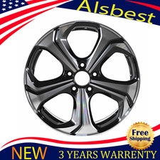 Fit Honda Civic Oem Design Wheel 18 18x7.5 2014 2015 Machined Black Rim 64064