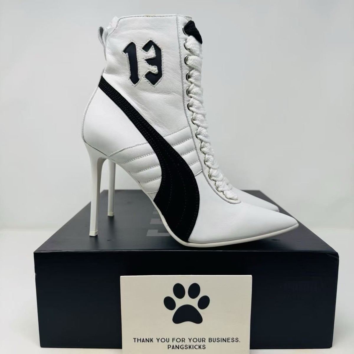 Puma Fenty by Rihanna High Heel Leather White 363038-02 Women's