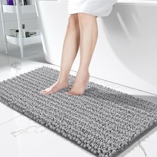 Bathroom Runner Rug 60x24 Inch Extra Long Non Slip Chenille Bath Mat Soft