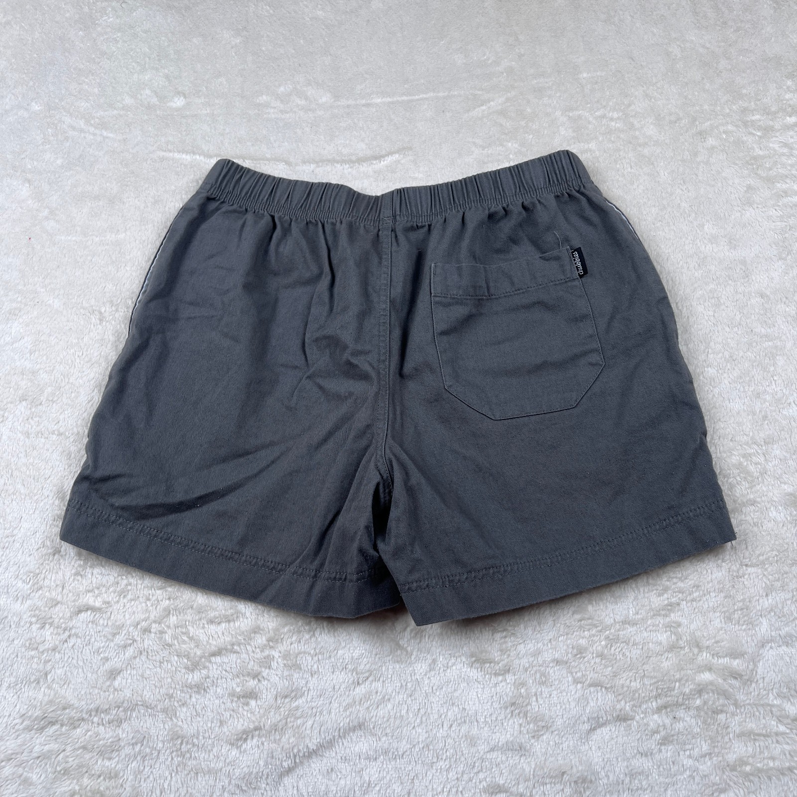 Chubbies Easy Short Men’s Size Small 5” Gray Cotton Pockets Logo Stretch Waist