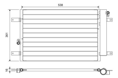 Kondensator Klimaanlage VALEO 818004 für FORD SHARAN 7M6 VW ALHAMBRA GALAXY SEAT