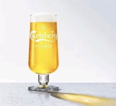 Volles Etui 24 x Carlsberg Pilsner Halbes Pint Kelch Gläser 10oz Brandneu