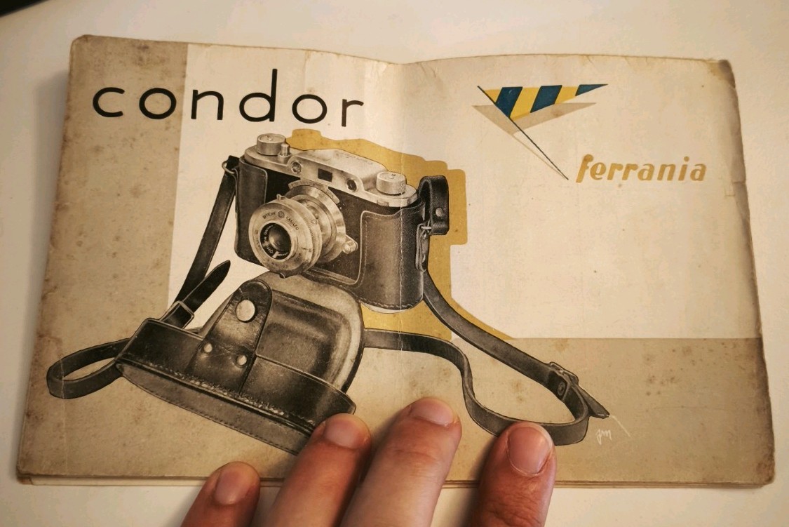 Ferrania Condor Manuale Istruzioni Originale Vintage Fotocamera Analogic