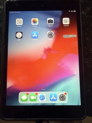 Apple iPad Mini 2nd Gen A1489 16GB WIFI GRAY With Case And New Cable