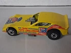 VTG 1977 HOT WHEELS PEPSI CHALLENGER DRAG RACING YELLOW DIE CAST CAR SNAKE