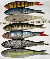7/ SAVAGE GEAR  7" 4PLAY LOOSE BODY SHADS. Muskie Pike Lures