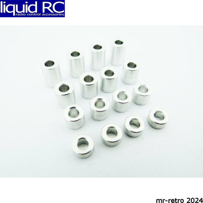 Hot Racing SPC3007 M3 Aluminum Standoff Spacer Set (4x)(3-5-7-9mm)