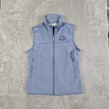 Nike Golf Vest Therma-Fit S Blue Front Zip With Zip Pockets Lined Women VGUC