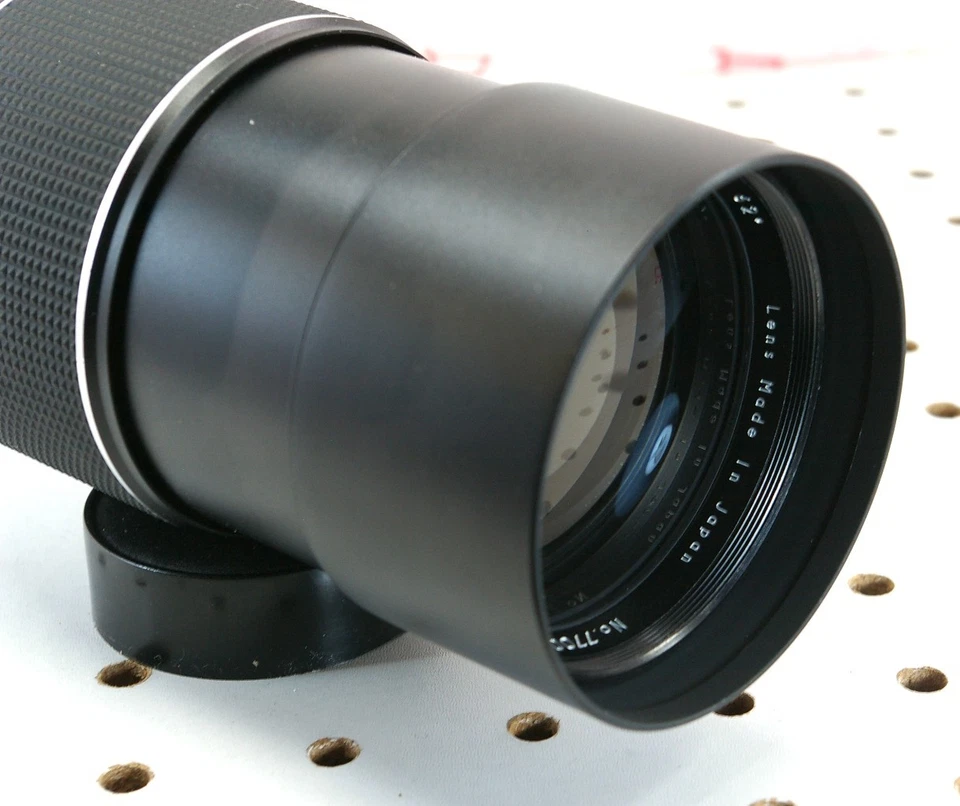 Lente teleobjetivo automático Nikon F Mount Soligor 200 mm f/3,5 no ai MF con tapas Foto 4 de 4