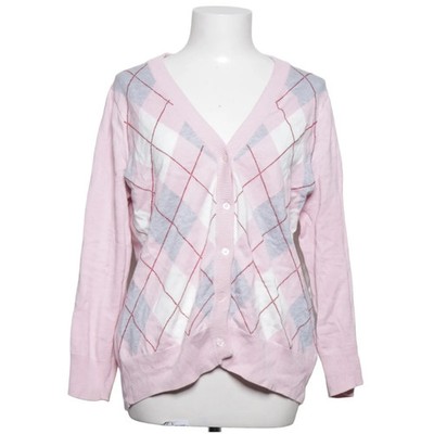 Number One, Strickjacke, Damen, Größe: 44/46, Pink/Grau/Weiß/Rot #bwW