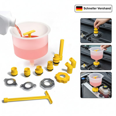 Kein Verschütten Kühlmittel-Trichter-Set, 15-teiliges Flüssigkeits- und Öl-Trich