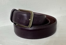 Coach 5800 Burgundy Belt 36 Inch 90 Cm Cowhide And Solid Brass Made In The USA