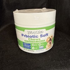 Woooha Probiotic soft Chews For Dogs 100 Chicken Flavor Chews Exp 6/2027