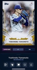 DIGITAL TOPPS BUNT Yoshinobu Yamamoto REVERENCE 25 SUPER RARE BLACK Read