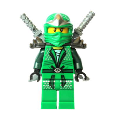 みどり② LEGO Green Ninja Ninjago Lloyd ZX Minifigure with 2 Swords 9450 | eBay