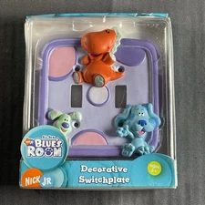 Blue's Clue Nick Jr Light Switchplate Cover Decorative Toggle 2 Gang Switch Room