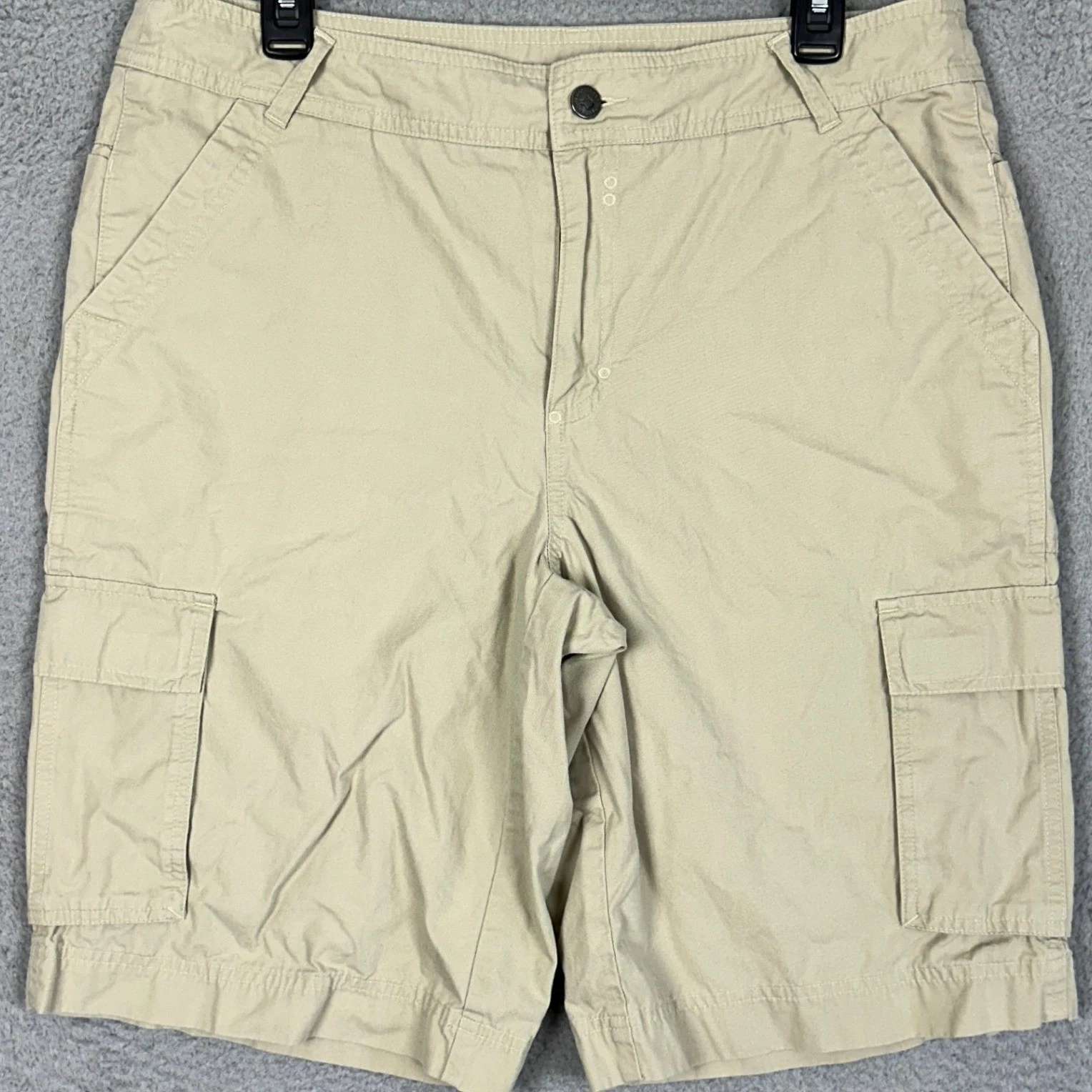 Patagonia Organic Cotton Shorts Mens 34 Tan Cargo Hiking Utility Outdoor Casual