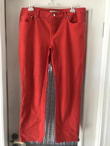 Women Karen Millen Jeans Red 33 / XL