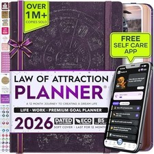 2026 Law of Attraction Planner with Vision Board Gift Box