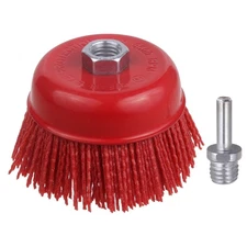 4 Inch Abrasive Nylon Cup Brush for Angle Grinder, Wire Wheel for Angle Grind...