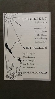 221 Sportprogramm ENGELBERG Winter 1931/32