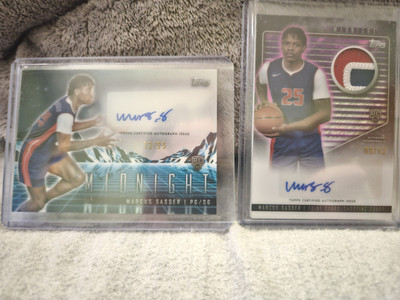 Marcus Sasser (9) Card Lot (4) Auto Lot