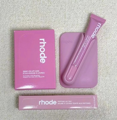 Rhode MagSafe Snap-On Lip Case For iPhone + Rhode Peptide Lip Tint