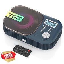 MONODEAL CD Player Navy Blue Bluetooth 4000mAh