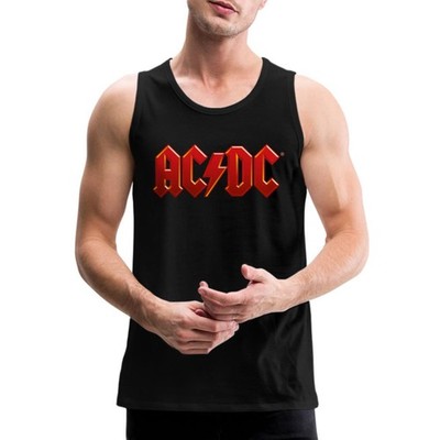 AC/DC Klassisches Logo Mit Blitz Männer Premium Tank Top