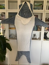 Cute Shark Warm Hoodie Cartoon Pajamas Blanket Sleeping Bag Costume Sleepwear