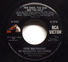 Hugo Montenegro - The Good, The Bad & The Ugly - 1968 Movie Theme 45 Hugo Montenegro - The Good, The Bad & The Ugly - 1968 Movie Theme 45