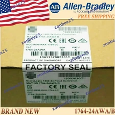 Factory Sealed AB 1764-24AWA/B MicroLogix 1500 24Point Controller 176424AWA serB
