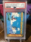1999 Pokémon Jpn Carddass Bandai Anime Vending #211 Lapras Vs Blastoise PSA 6