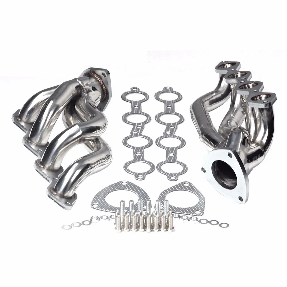 Exhaust Header ForChevy GMC Avalanche Silverado Sierra Tahoe 00-06 4.8L 5.3L V8 - Image 3 of 4