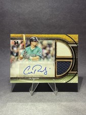 2025 Topps Museum Collection Cal Raleigh Dual Relic Auto /99 Seattle Mariners