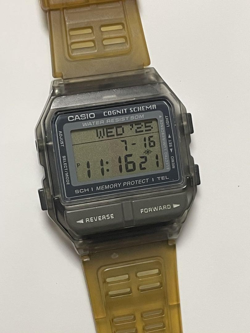 CASIO モアイ DATABANK COGNIT SCHEMA DB-81ST Casio Databank COGNIT SCHEMA Moai DB-81 ST Digital Quartz