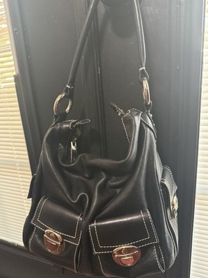 Marc Jacobs Multi-Pocket  Blake in Black Leather Silver Hardware