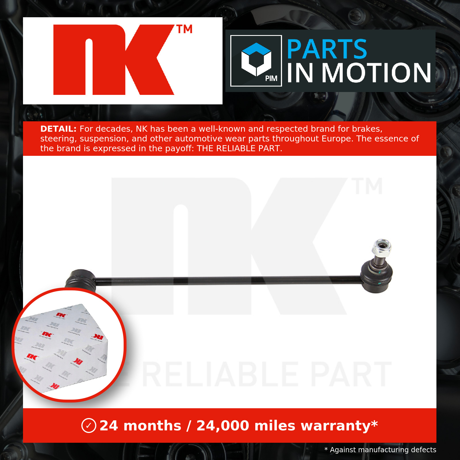 Anti Roll Bar Link fits VW CADDY Front 2004 on Stabiliser Drop Link NK Quality