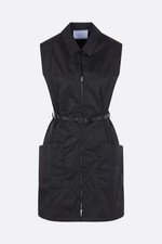 PRADA Black Re Nylon Sleeveless Mini Dress New  Authentic