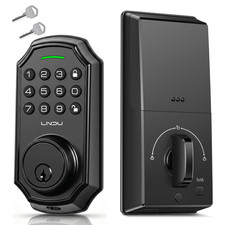 LNDU D180 Keyless Smart Electronic Home Door Lock Anti Peeping Keypad Deadbolt