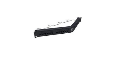 New/Real Commscope Uniprise UNPA-U-610-1U-24 CAT6 24 Angled Loaded Patch Panel