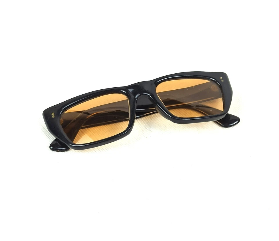 GAFAS DE SOL CUADRADAS MARELL ORIGINALES DE COLECCIÓN ITALIA AÑOS 50 Hombres ART DECO 48-18 140 MM Foto 4 de 4