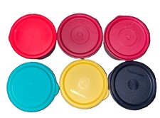 Set Of 6 Tupperware Containers multicolor Wit...