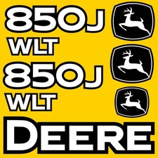 Fits 850J WLT John Deere Crawler Dozer Replacement Decals