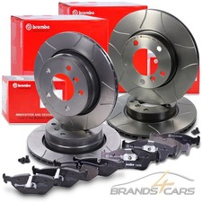 BREMBO MAX BREMSSCHEIBEN +BREMSBELÄGE VORNE+HINTEN FÜR BMW 3-ER E46 318 320 323