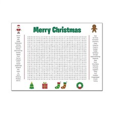 Large Christmas Word Search Poster - 31"x19" Wall Game