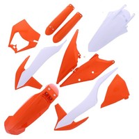 Plastikkit Orange / Weiß Plastiksatz Passend FüR KTM EXC-F 250 Bj. 2020-2023